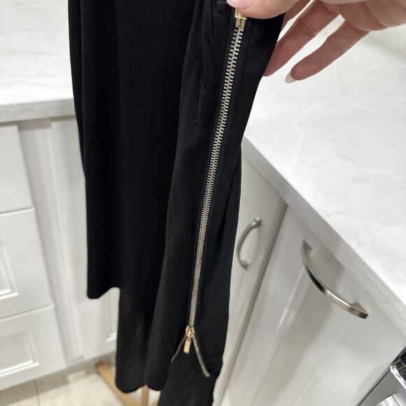 Marciano by Guess Sleeveless Top Size Small Black  Zipper Side High Low - Picture 3 of 7